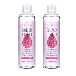 New 2pc ORJENA Collagen Toner 250ml / 8.4fl oz Hydrating K-Beauty All Skin Types
